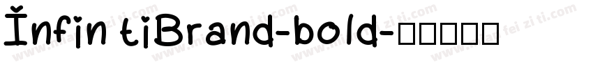 Infin tiBrand-bold字体转换